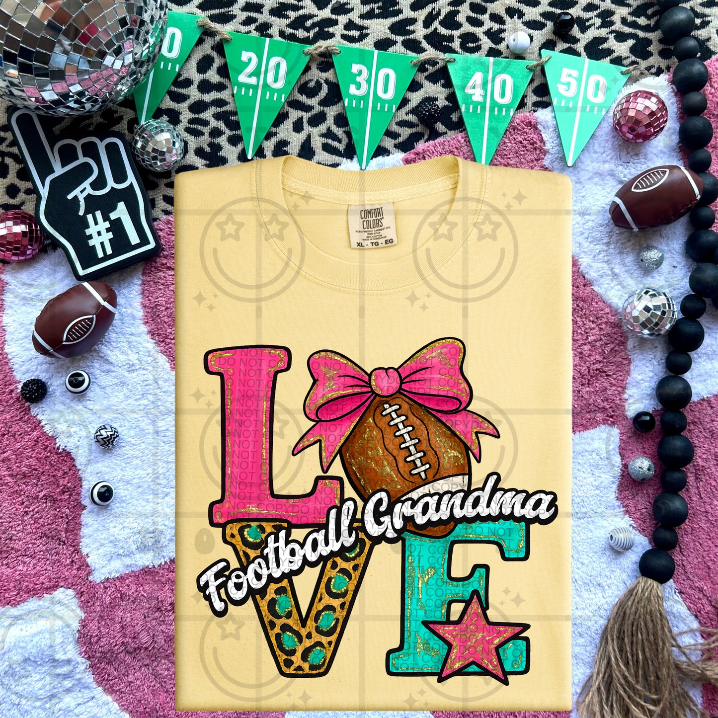 Love Football Grandma DTF Transfer