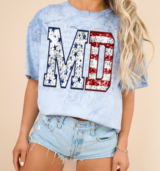 Maryland - Patriotic States DTF Transfer