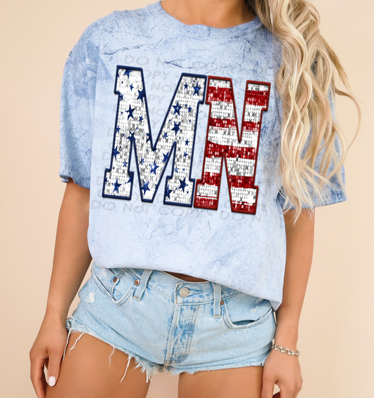 Minnesota - Patriotic States DTF Transfer