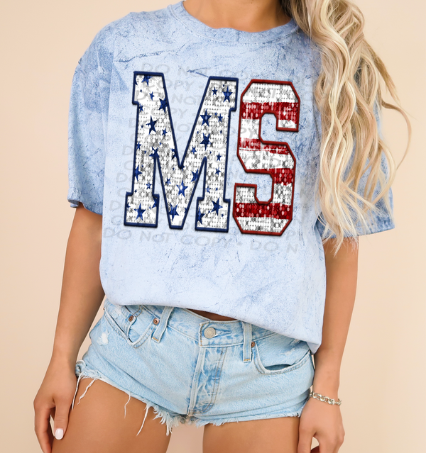 Mississippi - Patriotic States DTF Transfer