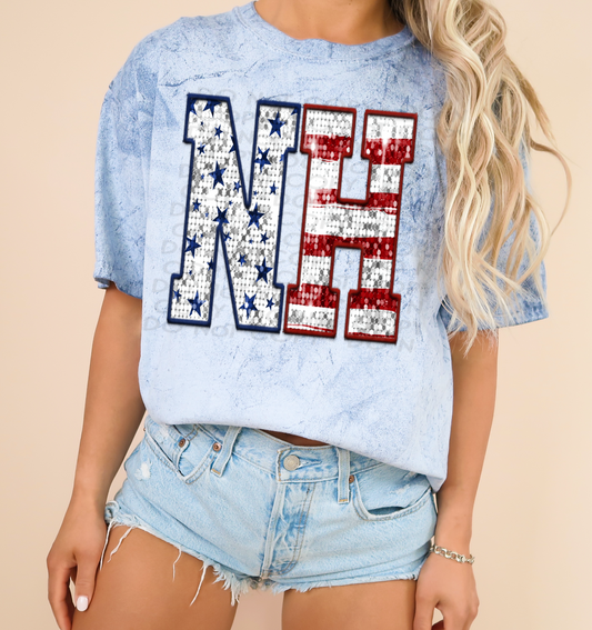 New Hampshire - Patriotic States DTF Transfer