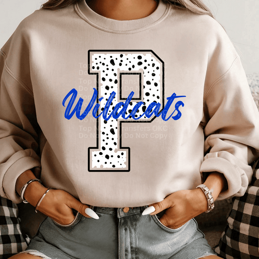 Piedmont Wildcats Dalmatian Print DTF Transfer