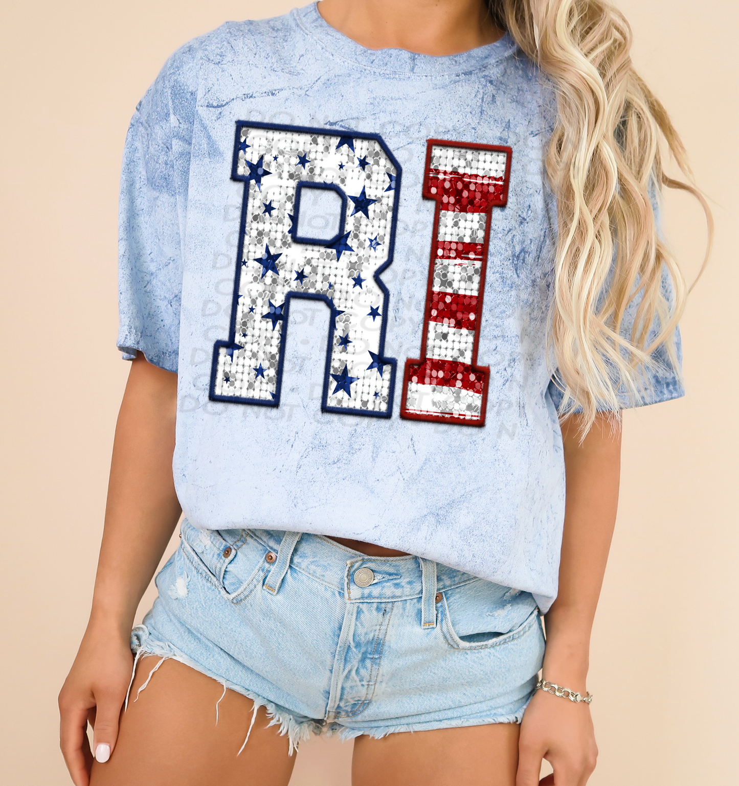 Rhode Island - Patriotic States DTF Transfer