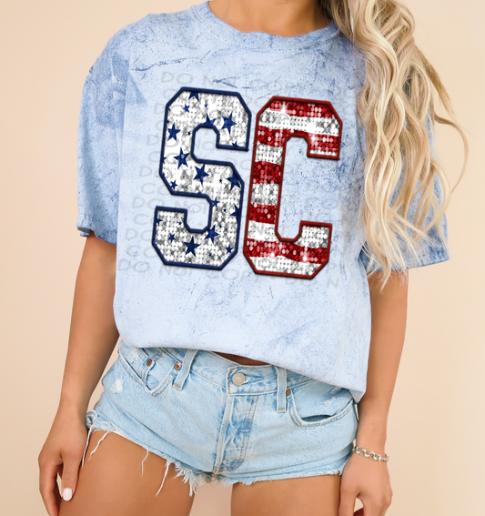 South Carolina - Patriotic States DTF Transfer