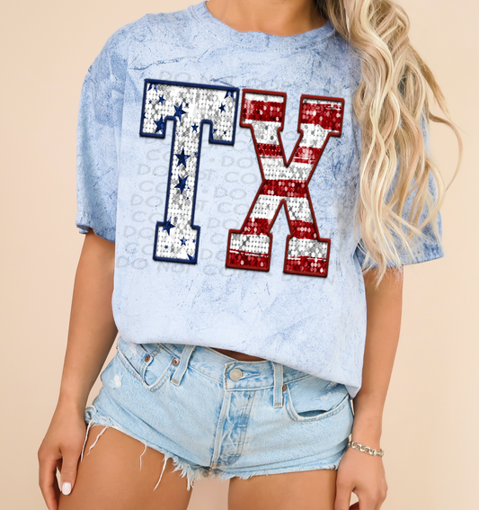 Texas - Patriotic States DTF Transfer
