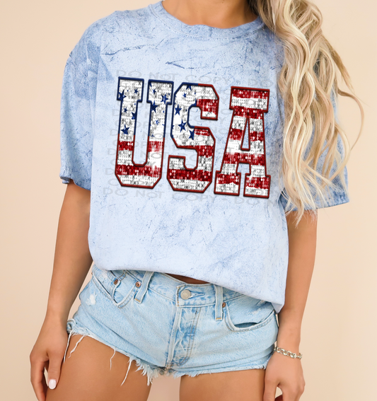 USA - Patriotic States DTF Transfer