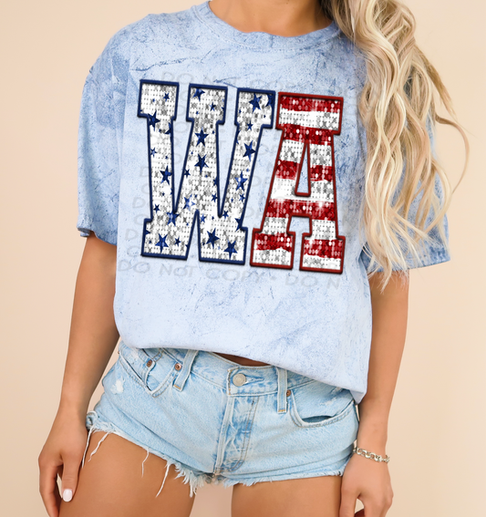 Washington - Patriotic States DTF Transfer