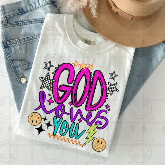 God Loves You - DTF Transfer