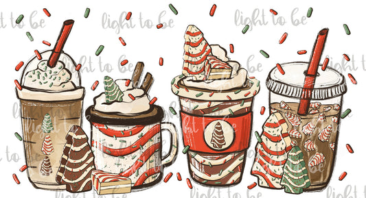 Christmas Tree Cake everything DTF Transfer