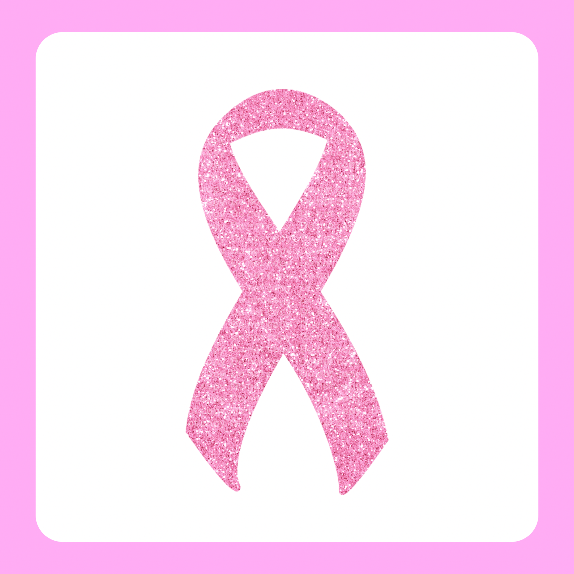 Top Notch Ribbon Glitter pink ribbon DTF Transfer – Top Notch Transfers OKC