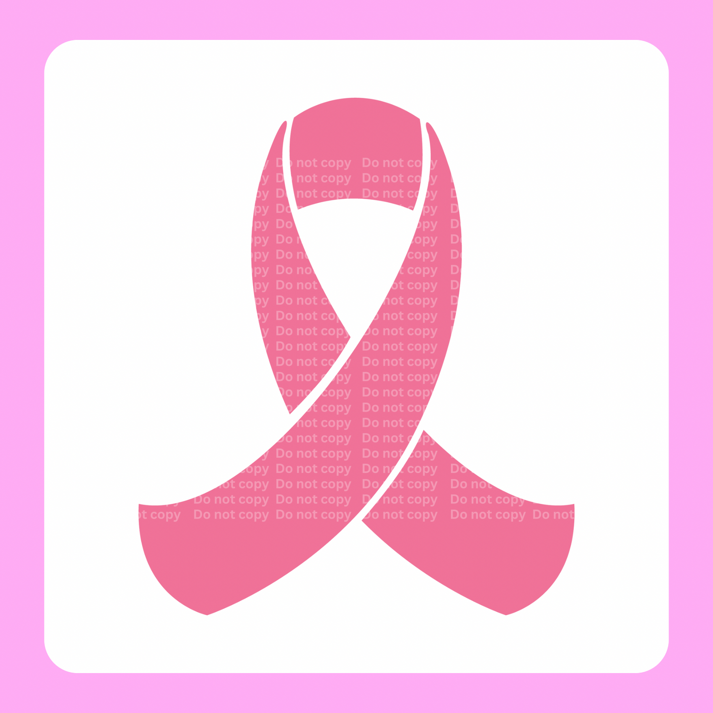 Pink Ribbon DTF Transfer