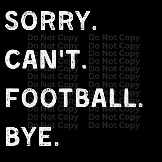 Football. Bye. DTF Transfer