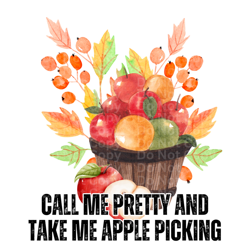 Take me Apple Picking DTF Transfer