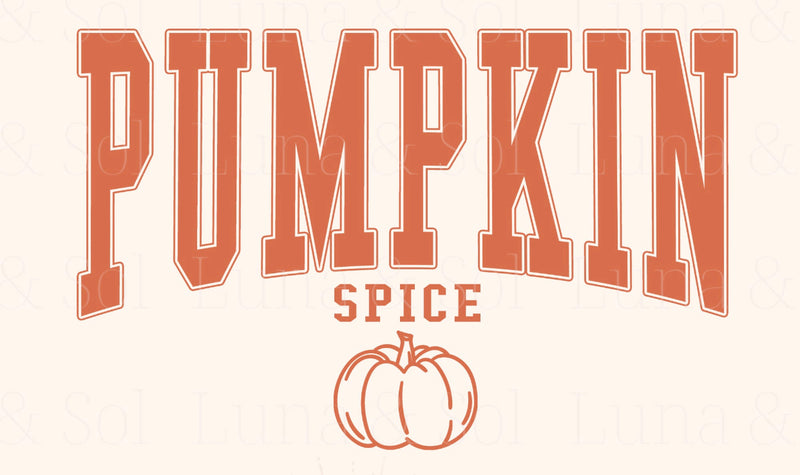 Pumpkin Spice DTF Transfer