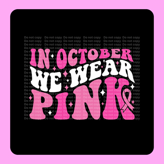 We wear pink DTF Transfer