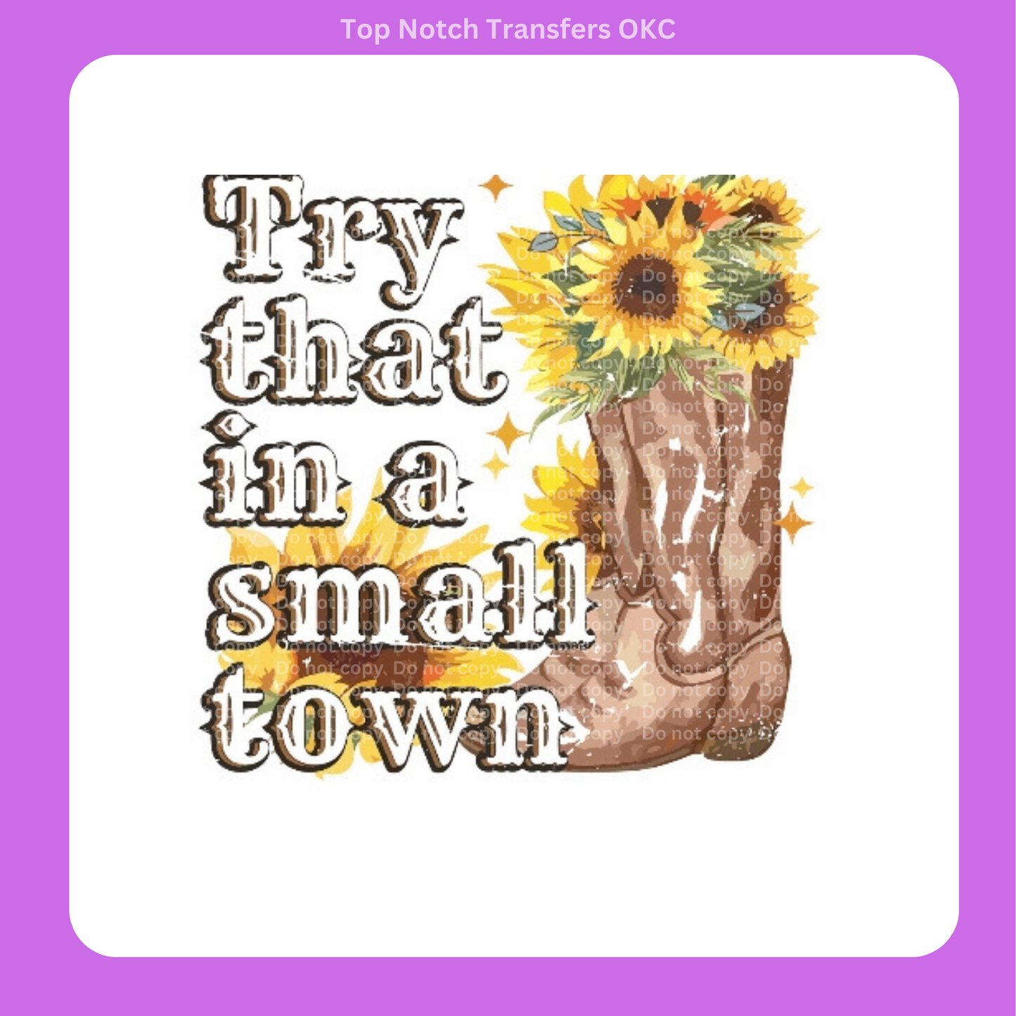 JA Try that boot w/ Sunflowers