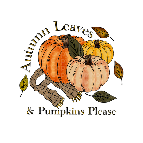 Autumn Leaves DTF Transfer