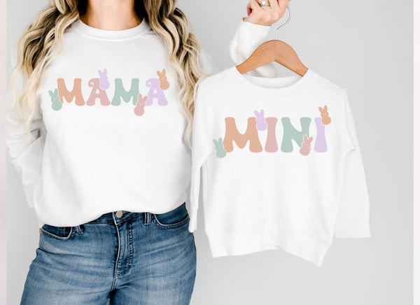 Pastel Mini DTF Transfer (*See matching Mama design)