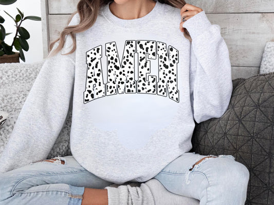 AMEN Dalmation Print DTF Transfer