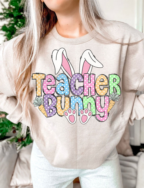 Teacher Bunny DTF Transfer