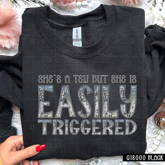 She's A Ten But She Is Easily Triggered DTF Transfer