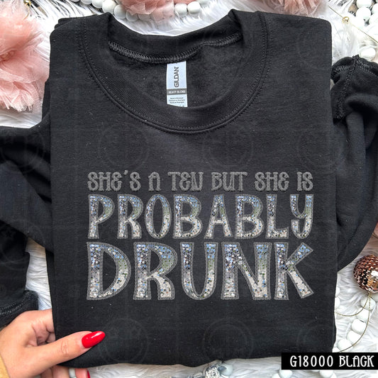 She's a Ten but She Is Probably Drunk DTF Transfer