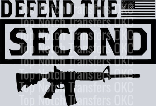 Defend The Second Flag Over Black Frame