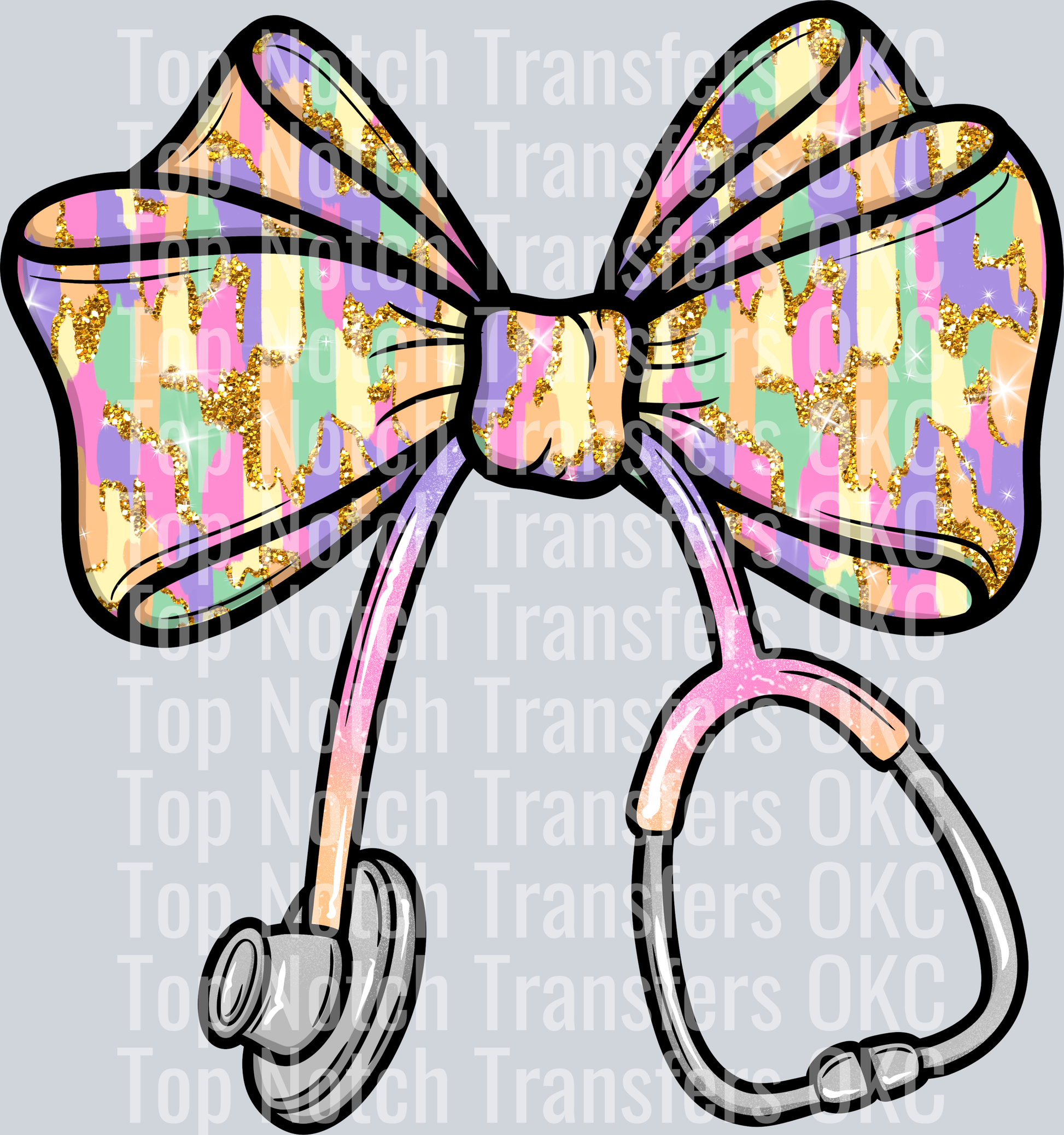 Coquette Nurse Spring Paint DTF Transfer