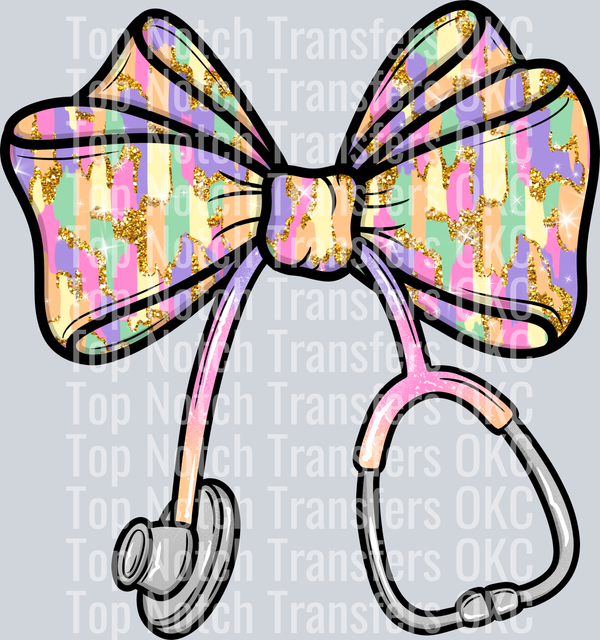 Coquette Nurse Spring Paint DTF Transfer
