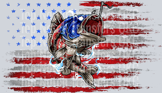 Faded Flag Hooked Fish