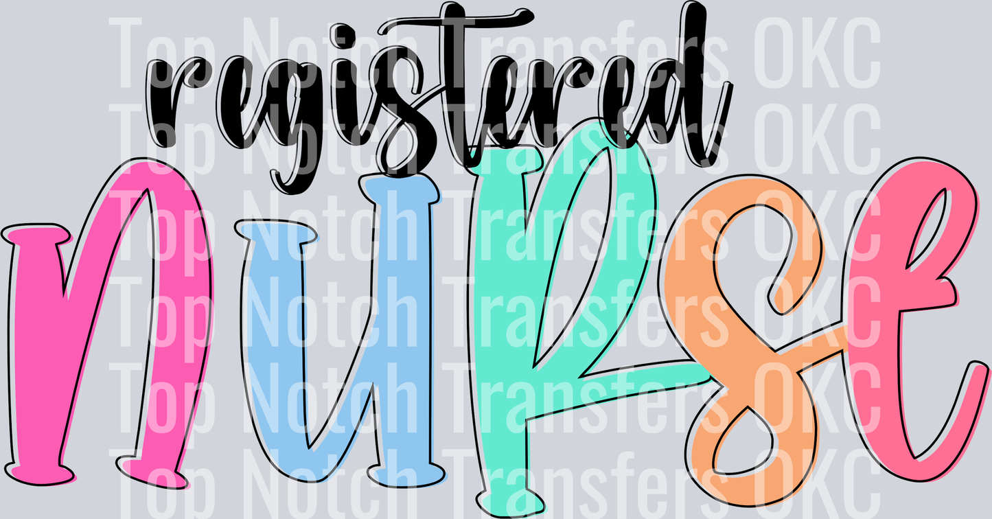 Registered Nurse DTF Transfer