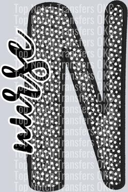 Nurse Dotted DTF Transfer