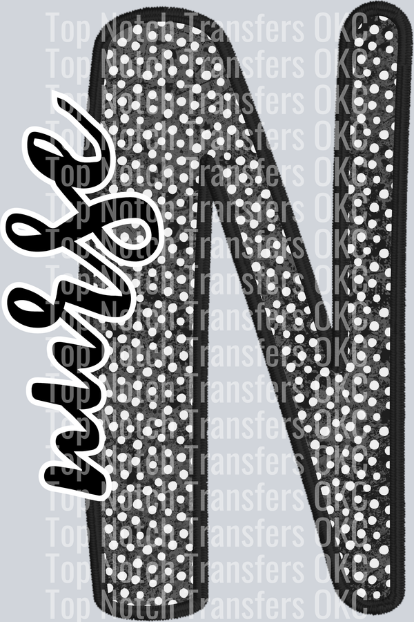Nurse Dotted DTF Transfer