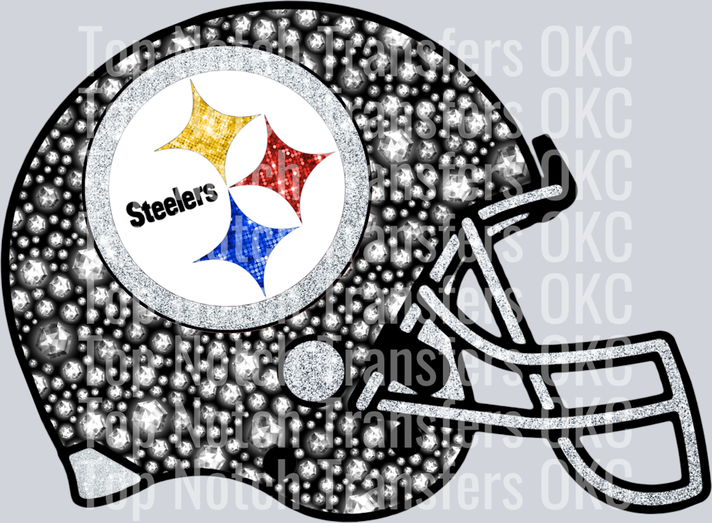 Steelers rhinestone helmet