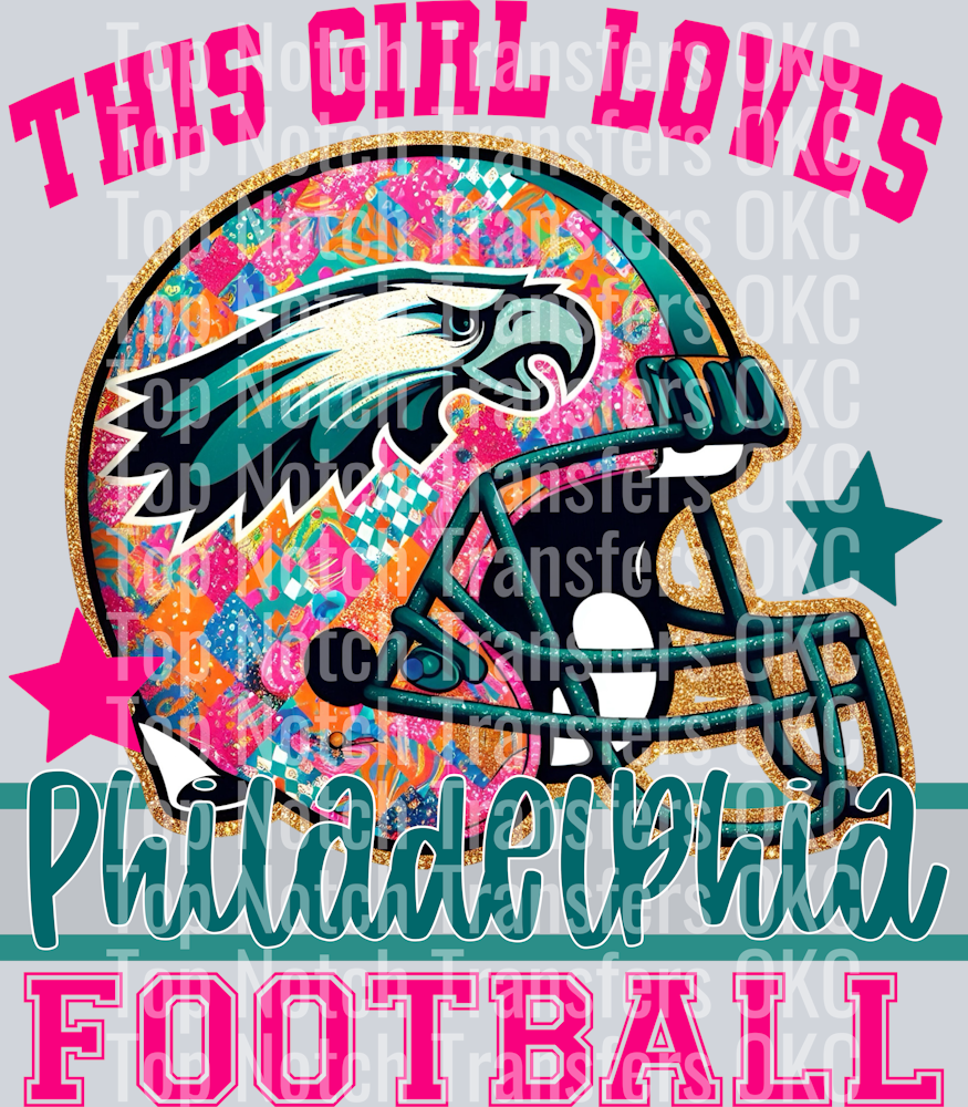 This girl loves Philadelphia Eagles