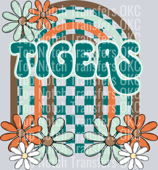 floral arch tigers