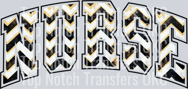 Chevron Nurse DTF Transfer