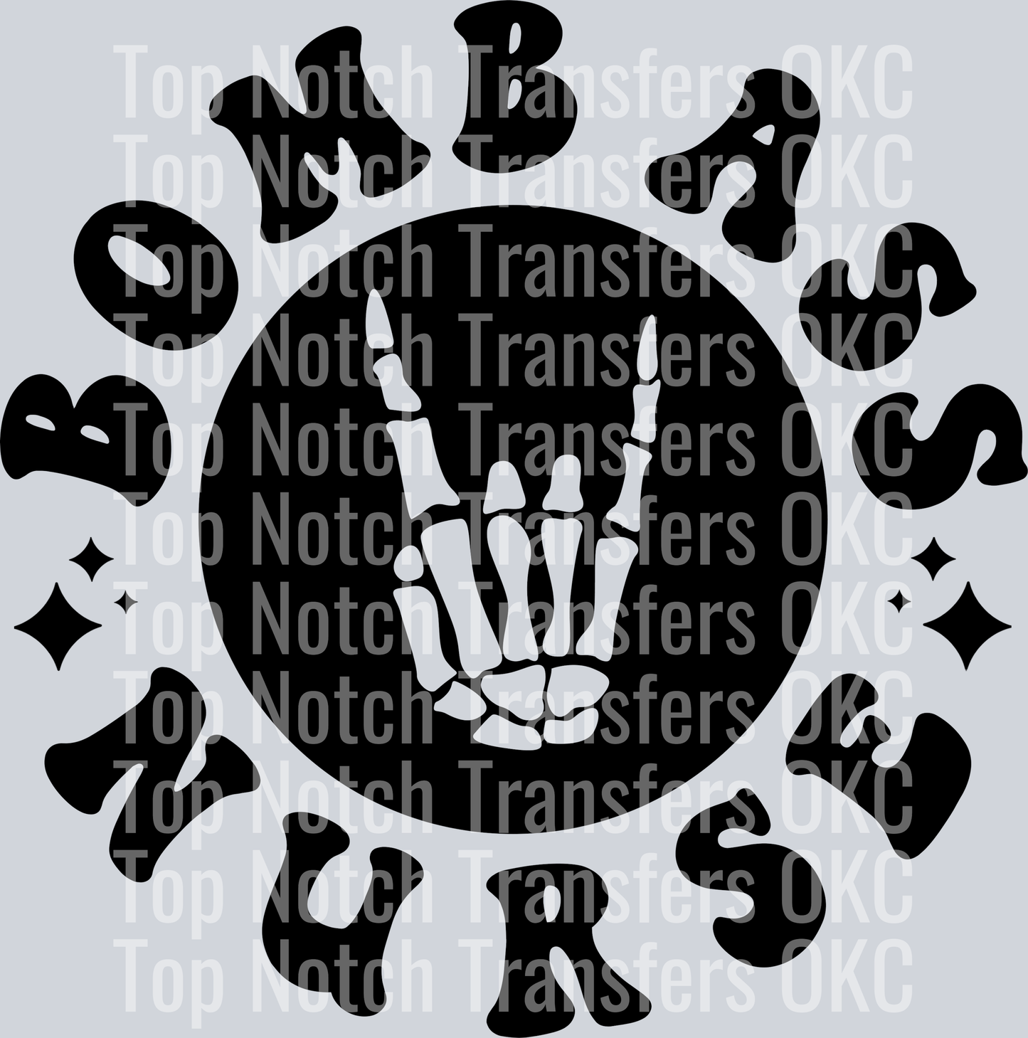 Somebody's Bomb Ass Nurse Pocket Design DTF Transfer