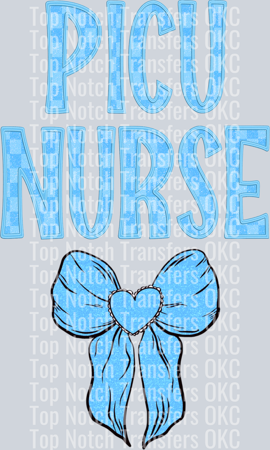 Picu Nurse Blue Bow