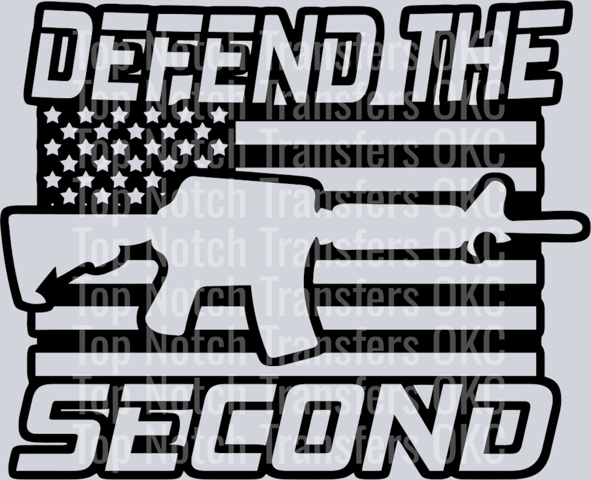 Defend The Second Black Outline