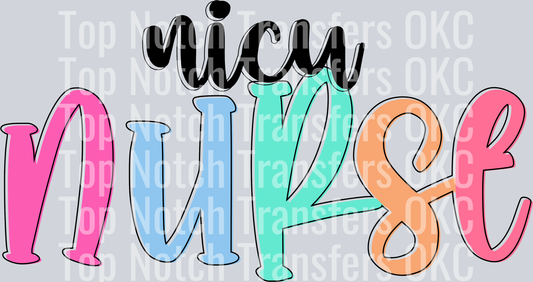 Nicu Nurse DTF Transfer
