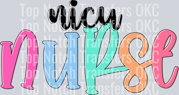 Nicu Nurse DTF Transfer