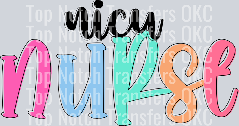 Nicu Nurse DTF Transfer