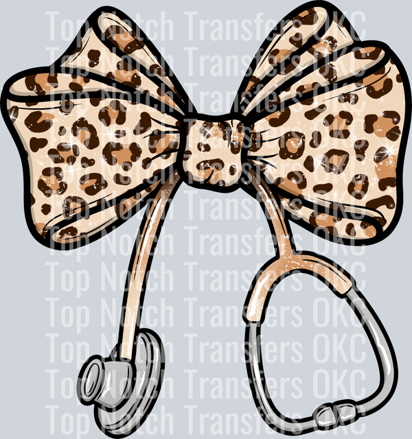 Coquette Nurse Leopard DTF Transfer