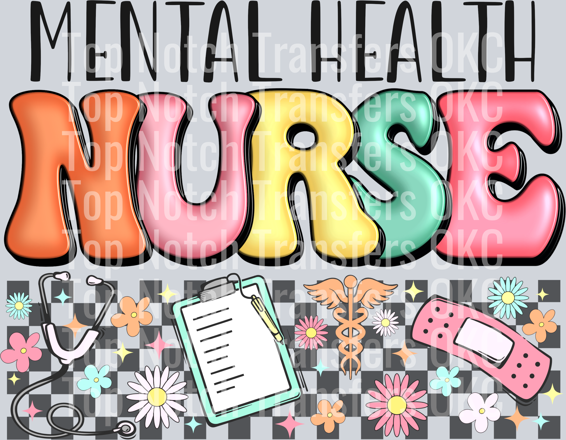 Mental Health Nurse DTF Transfer
