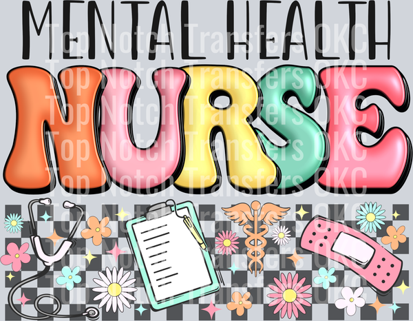 Mental Health Nurse DTF Transfer